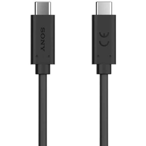 Sony USB-C - USB-C kábel, 1 méter, fekete