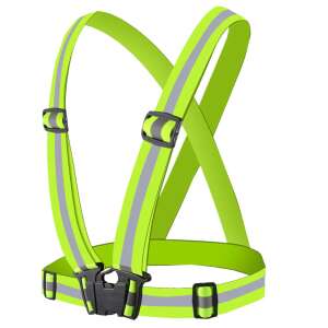 Limegrüner reflektierende Sicherheitsweste zum Laufen, Radfahren und Motorradfahren - Arbeitsschutzkleidung