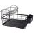 Black Two-Tier Dish Drying Rack with Cutlery Drainer