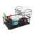 Black two-tier dish drying rack with cutlery holder