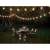 Kerti Girland Lánc 10 LED Lámpával megvilágítva kerti környezetben