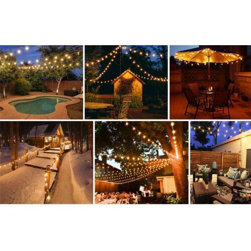 Kerti Girland Lánc 10 LED Lámpával