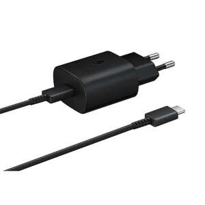 Încărcător de călătorie Samsung 25W USB-C cu cablu USB-C, negru - Samsung Încărcător de telefoane