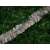 Silver tinsel garland, 2 meters long, perfect for decorating Christmas trees