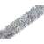 Silver tinsel garland, 2 meters long, perfect for decorating Christmas trees