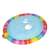 INTEX 59570 Unicorn Inflatable Ring for Kids, Rainbow Design, showing the inside of the ring