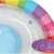 INTEX 59570 Unicorn Inflatable Ring for Kids, Rainbow Design, showing the valve for inflating the ring