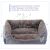 Large grey dog bed with waterproof feature