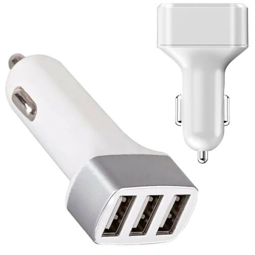 Trojitá USB nabíjačka do auta, pohľad z uhla