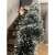 Green and white Christmas garland, 6 meters long, 15 cm thick, for decorating Christmas trees, staircases, fireplaces, and windows