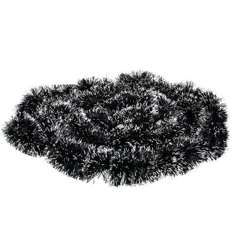 Ruhhy 6-meter long Christmas garland, white and green