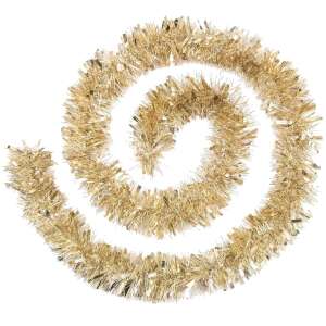 Zlatá girlanda z trblietky, 2 metre dlhá, ideálna na zdobenie vianočného stromčeka - Vianoce