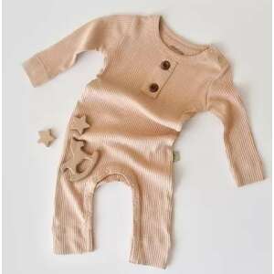 Hosszú ujjú jumpsuit és hosszú nadrág organikus és modális pamutból - BabyCosy lazac (méret: 3-6 hónap) 91283418 Overálok