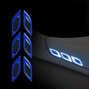 2 pcs Reflective Sticker Set, Diamond, Carbon 5D inlay