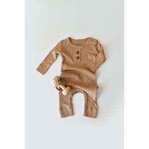 Hosszú ujjú jumpsuit és hosszú nadrág organikus és modális pamutból - BabyCosy Brown (Méret: 18-24 hónap) 91284528 Overál
