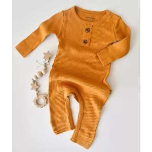 BabyCosy mustard long sleeve jumpsuit for baby boys and girls, made from organic and modal cotton - Babies & Toddler