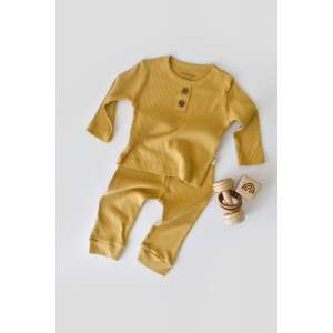 Saffron BabyCosy organic cotton long sleeve top and long pants set for baby, 9-12 months - Babies & Toddler