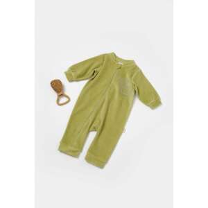 BabyCosy zöld bio pamut elefántos ugróruha 6-9 hónapos babáknak - BabyCosy
