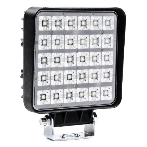 LED projektor terepjáróhoz, ATV, SSV, teljesítmény 90W, színes 6500K, feszültség 9-36V, méretek 110 x 110 x 45 mm
