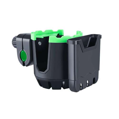 Черен и зелен 2 в 1 държач за телефон и бутилка с вода за мотоциклет, велосипед, скутер, количка