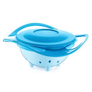 BabyJem Amazing Bowl 360 degree rotating bowl with lid, blue - Kids' Plate