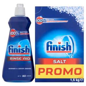 Finish gépi Regeneráló só 1,5kg + Finish Shine and Protect gépi Öblítő 400ml 34826511 Otthon & Kert