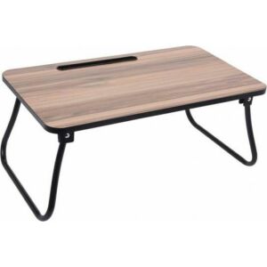 Koopman Serviertablett, Holz/Metall, 53x30x22 cm, schwarz/braun