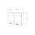 Benita 2 ajtós felső konyhaszekrény méretei, 80x30x60 cm