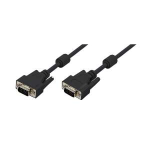 Logilink VGA cable, 10m, HD15 male to HD15 male, 1080p, 2x ferrite core - Cable