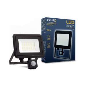 Zelux Led Reflector 50W IP65 NW 4000K Pohybový senzor PIR