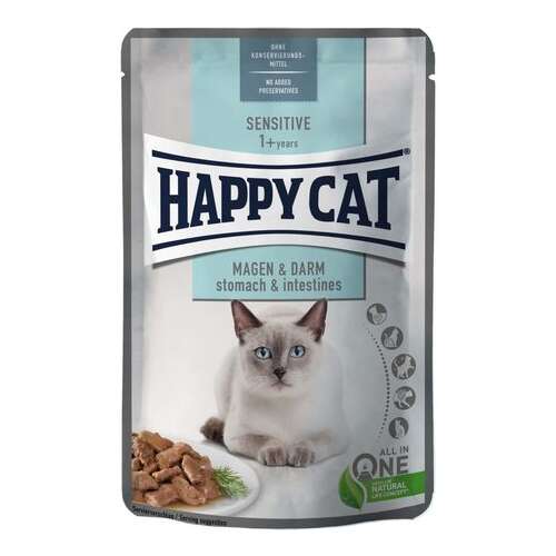 Happy Cat Sensitive Stomach&Intestines alutasakos eledel macskáknak (24 x 85 g) 2.04 kg 34723251