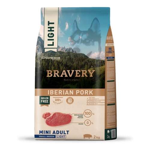 Bravery Dog Adult Mini Light Grain Free Iberian Pork (2 x 7 kg) 34723628