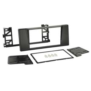 BMW 5-ös sorozat (E39) 1997-2003 2 DIN rádió beszerelő keret, fekete, 381023-10 - Fejegység kiegészítő