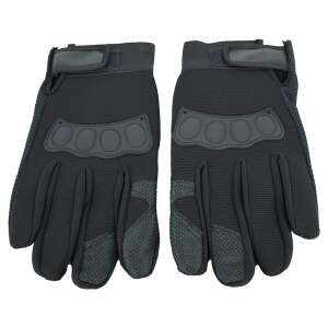 Black motorcycle gloves with protective elements - Fashion & Clothing