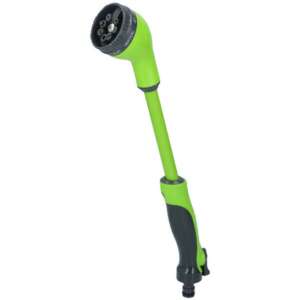 Grundig 8 funkciójú hosszú nyelű szórópisztoly, zöld, növények és kertek öntözéséhez - Locsolófej