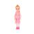 Mini Baba Puppe mit orangen Haaren in rosa gepunktetem Kleid, 13 cm