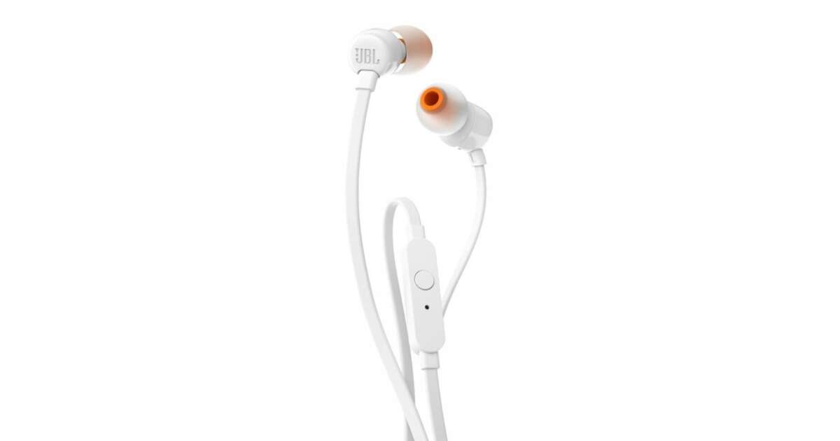 Jbl earphone with mic t110 blk hot sale