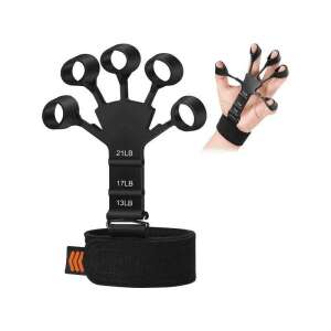 Intăritor de forță a degetelor, priză de mână, rezistență reglabilă, silicon, negru, antrenament, exercițiu, fitness, forța de prindere, exercițiu pentru mâini, exercițiu pentru degete, întăritor de forță a mâinii, antrenament de forță a degetelor, antrenament de forță a mâinii - Amplificatori pentru intarirea mâinii