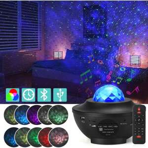 GALAXIS projector – csillagos ég party lámpa távirányító+hangszóró BLUETOOTH (BBV) 34745147 Party dekoráció