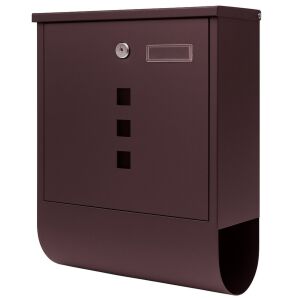 Pepita waterproof mailbox with plexiglass window #brown
