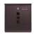 Pepita brown waterproof mailbox with acrylic window
