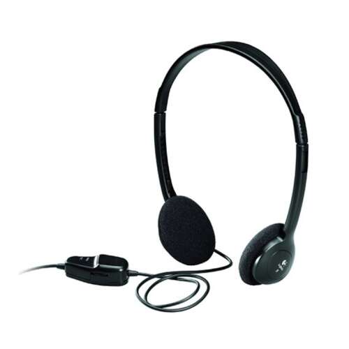Logitech Dialog-220 vezetékes fejhallgató, fekete - Logitech