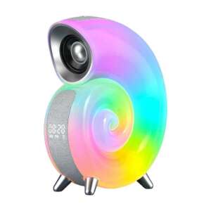 Conch Music Light, a shell-shaped Bluetooth speaker with colorful LED lights and an alarm clock - Nonbrand Table Lamp
