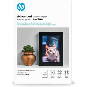 HP speciális fotópapír, fényes, 65 font, 4 x 6 hüvelyk (101 x 152 mm), 100 lap Q6638A 91312019 