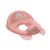 Reductor WC roz Tega Baby, antiderapant, cu design curcubeu