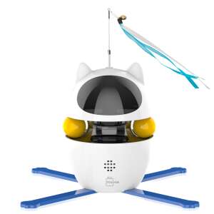 Felliner 3-in-1 Interactive Cat Toy, Laser, Balls, Ribbon, 360° rotatable, white