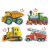 Súprava puzzle Castorland s vozidlami, Vlak, Sklápač, Buldozér, Puzzle s hasičským autom