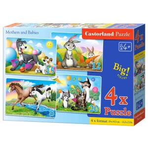 4 az 1-ben puzzle - anyák és kicsinyük (állatok) 91316275 