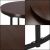 BackHome Round Dark Walnut Coffee Table Set 91316291