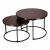 BackHome Round Dark Walnut Coffee Table Set 91316291